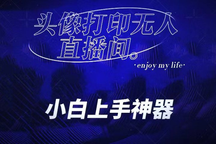 音浪收到手软的蓝海项目。抖音头像打印直播间无人直播，一分钟开播，小白上手神器，一个软件做到，多种直播变现四海领钱-网创-知识付费-网创项目资源站-副业项目-创业项目-搞钱项目四海领钱
