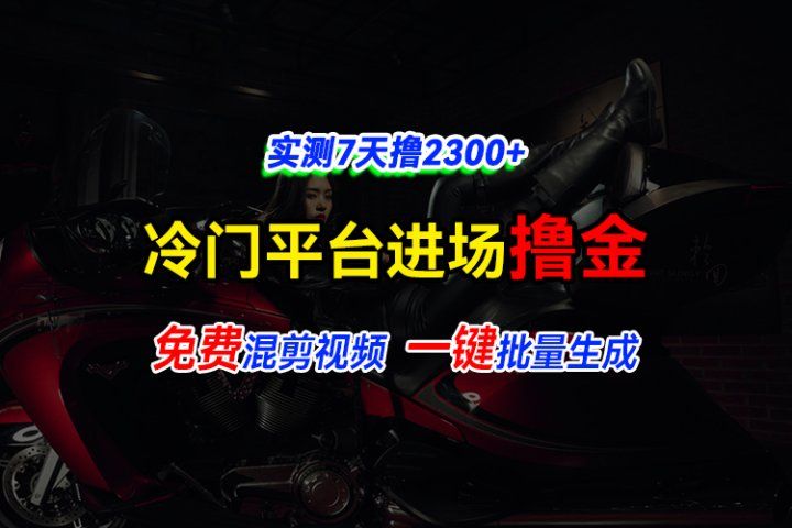 全新冷门平台vivo视频，快速免费进场搞米，通过混剪视频一键批量生成，实测7天撸2300+四海领钱-网创-知识付费-网创项目资源站-副业项目-创业项目-搞钱项目四海领钱