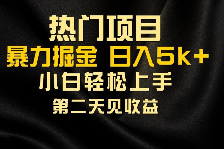 热门项目，靠一款软件日入5000+暴力掘金小白轻松上手，第二天见收益四海领钱-网创-知识付费-网创项目资源站-副业项目-创业项目-搞钱项目四海领钱