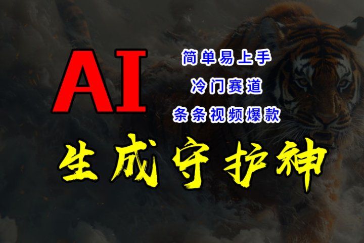 短视频冷门赛道，AI一键生成守护神，条条视频爆款，简单易上手，轻松获取睡后收入四海领钱-网创-知识付费-网创项目资源站-副业项目-创业项目-搞钱项目四海领钱