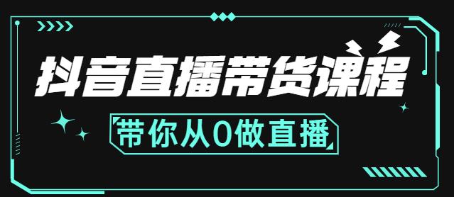 抖音直播带货课程：带你从0开始，学习主播、运营、中控分别要做什么四海领钱-网创-知识付费-网创项目资源站-副业项目-创业项目-搞钱项目四海领钱