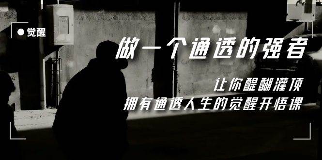 觉醒-做一个通透强者，让你醍醐灌顶，拥有通透人生，掌握强大的秘密四海领钱-网创-知识付费-网创项目资源站-副业项目-创业项目-搞钱项目四海领钱