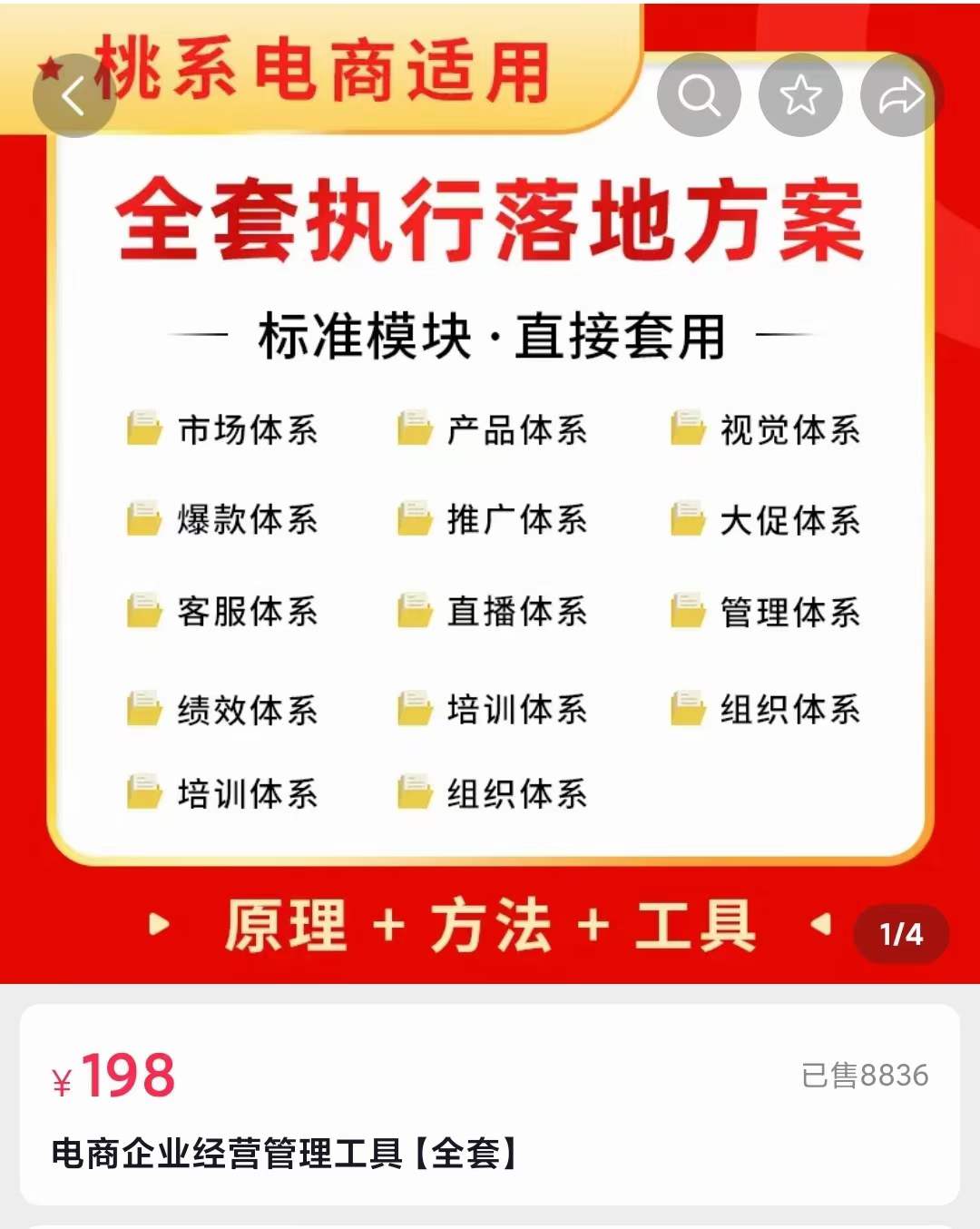 外面卖198·电商企业经营管理工具：全套执行落地方案 标准模块·直接套用四海领钱-网创-知识付费-网创项目资源站-副业项目-创业项目-搞钱项目四海领钱