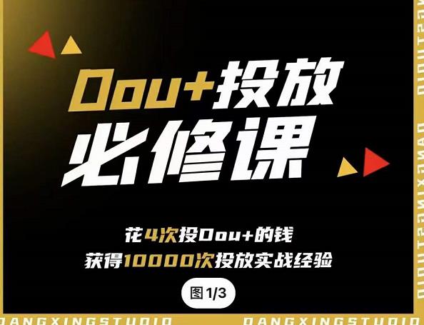 代同学DOU+投放训练营，用付费流量撬动大额自然流量，过得超额变现转化四海领钱-网创-知识付费-网创项目资源站-副业项目-创业项目-搞钱项目四海领钱