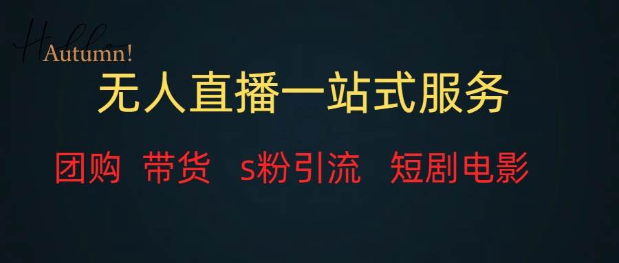 无人直播全套服务，变现稳定四海领钱-网创-知识付费-网创项目资源站-副业项目-创业项目-搞钱项目四海领钱