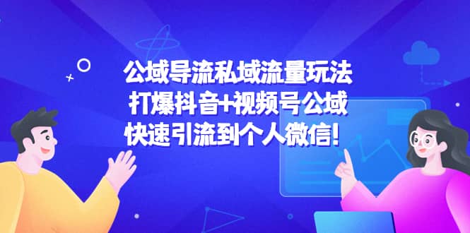 公域导流私域流量玩法：打爆抖音+视频号公域四海领钱-网创-知识付费-网创项目资源站-副业项目-创业项目-搞钱项目四海领钱