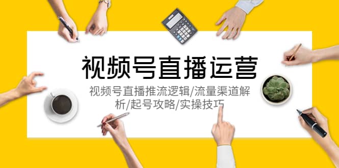 视频号直播运营，视频号直播推流逻辑/流量渠道解析/起号攻略/实操技巧四海领钱-网创-知识付费-网创项目资源站-副业项目-创业项目-搞钱项目四海领钱