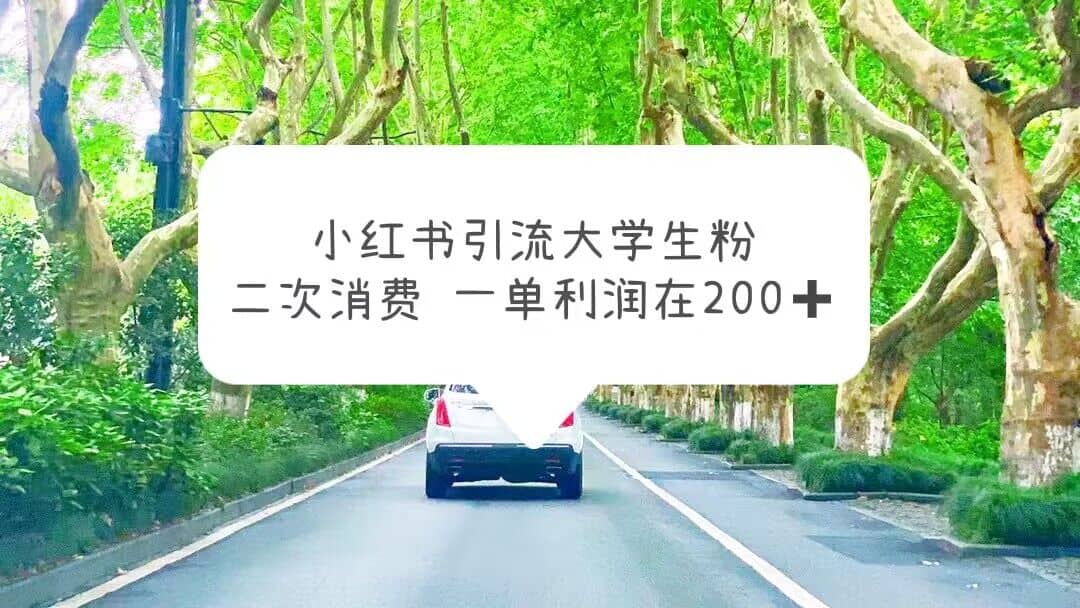 小红书引流大学生粉，变现项目，一单利润在200+（教程+资源）四海领钱-网创-知识付费-网创项目资源站-副业项目-创业项目-搞钱项目四海领钱