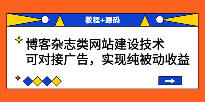 博客杂志类网站建设技术，可对接广告，实现纯被动收益（教程+源码）四海领钱-网创-知识付费-网创项目资源站-副业项目-创业项目-搞钱项目四海领钱