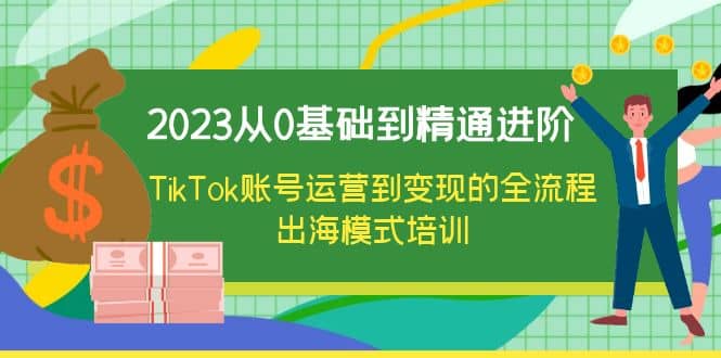 2023从0基础到精通进阶，TikTok账号运营到变现的全流程出海模式培训四海领钱-网创-知识付费-网创项目资源站-副业项目-创业项目-搞钱项目四海领钱