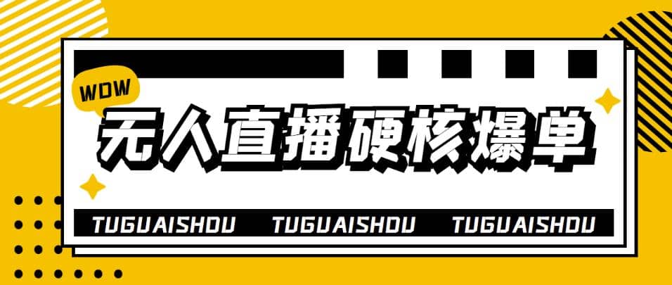 大飞无人直播硬核爆单技术，轻松玩转无人直播四海领钱-网创-知识付费-网创项目资源站-副业项目-创业项目-搞钱项目四海领钱