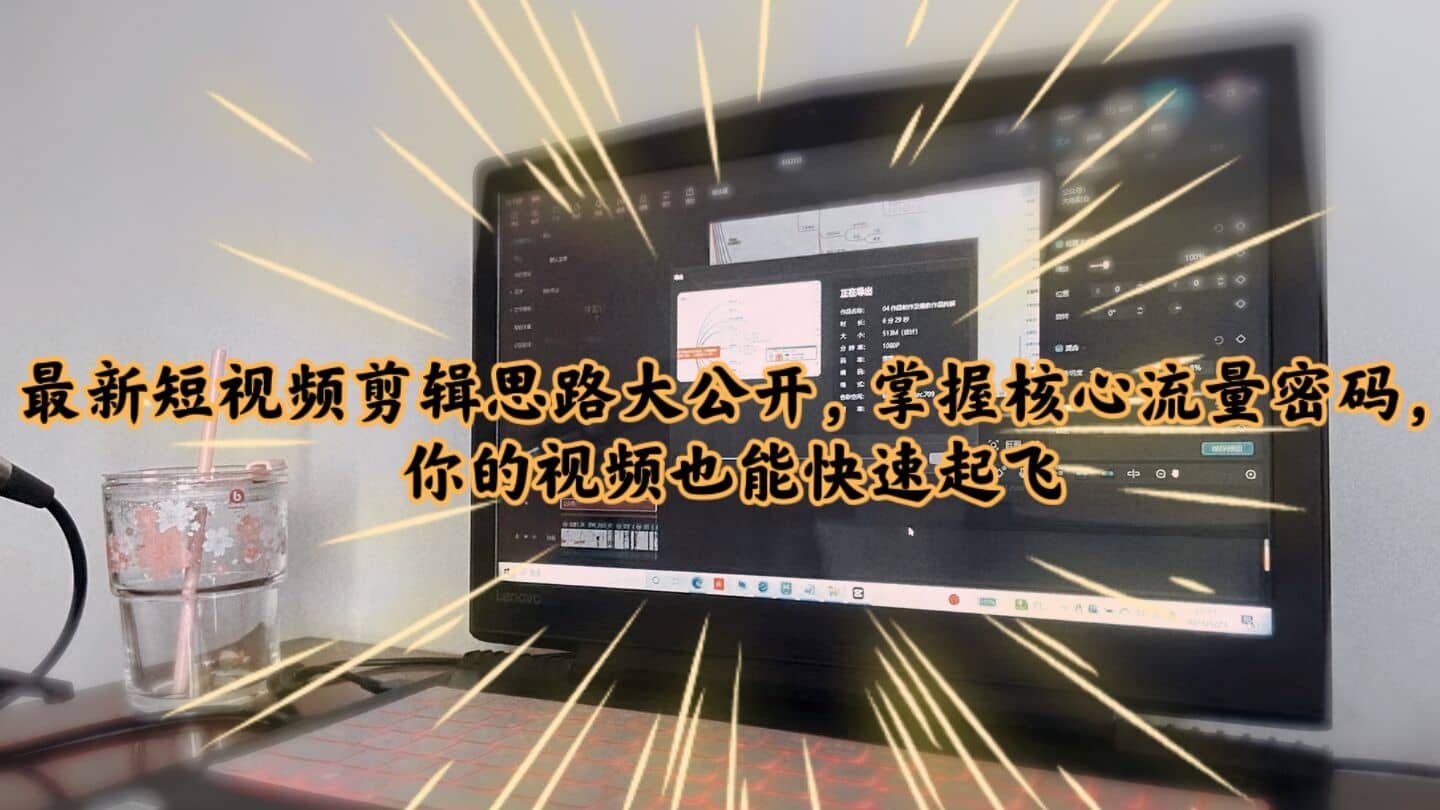 最新短视频剪辑思路大公开，掌握核心流量密码，你的视频也能快速起飞四海领钱-网创-知识付费-网创项目资源站-副业项目-创业项目-搞钱项目四海领钱