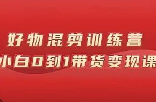 万三好物混剪训练营：小白0到1带货变现课四海领钱-网创-知识付费-网创项目资源站-副业项目-创业项目-搞钱项目四海领钱