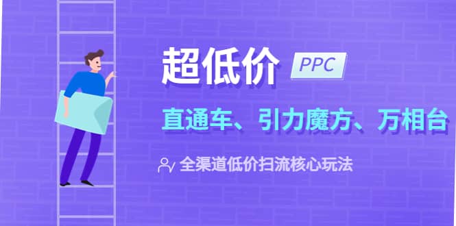 2023超低价·ppc—“直通车、引力魔方、万相台”全渠道·低价扫流核心玩法四海领钱-网创-知识付费-网创项目资源站-副业项目-创业项目-搞钱项目四海领钱