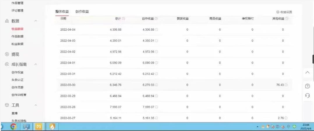 直接丢软件，不用写文案，收益4位数头条中视频的冷门领域四海领钱-网创-知识付费-网创项目资源站-副业项目-创业项目-搞钱项目四海领钱