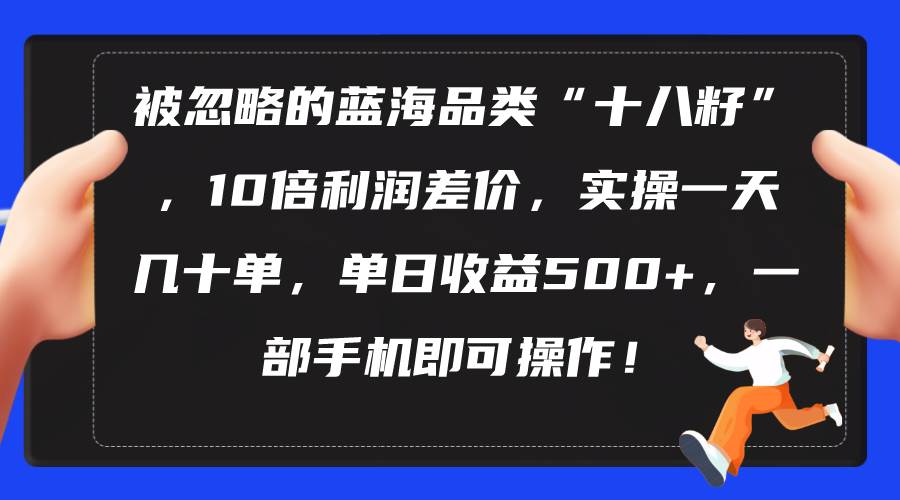 被忽略的蓝海品类“十八籽”，10倍利润差价，实操一天几十单 单日收益500+四海领钱-网创-知识付费-网创项目资源站-副业项目-创业项目-搞钱项目四海领钱