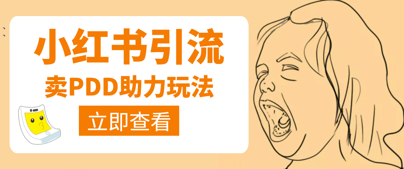 利用小红书卖拼多多助力四海领钱-网创-知识付费-网创项目资源站-副业项目-创业项目-搞钱项目四海领钱