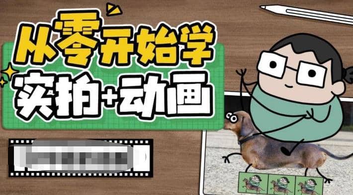从零开始学实拍加动画，实拍加动画创意教程（49节视频课）四海领钱-网创-知识付费-网创项目资源站-副业项目-创业项目-搞钱项目四海领钱