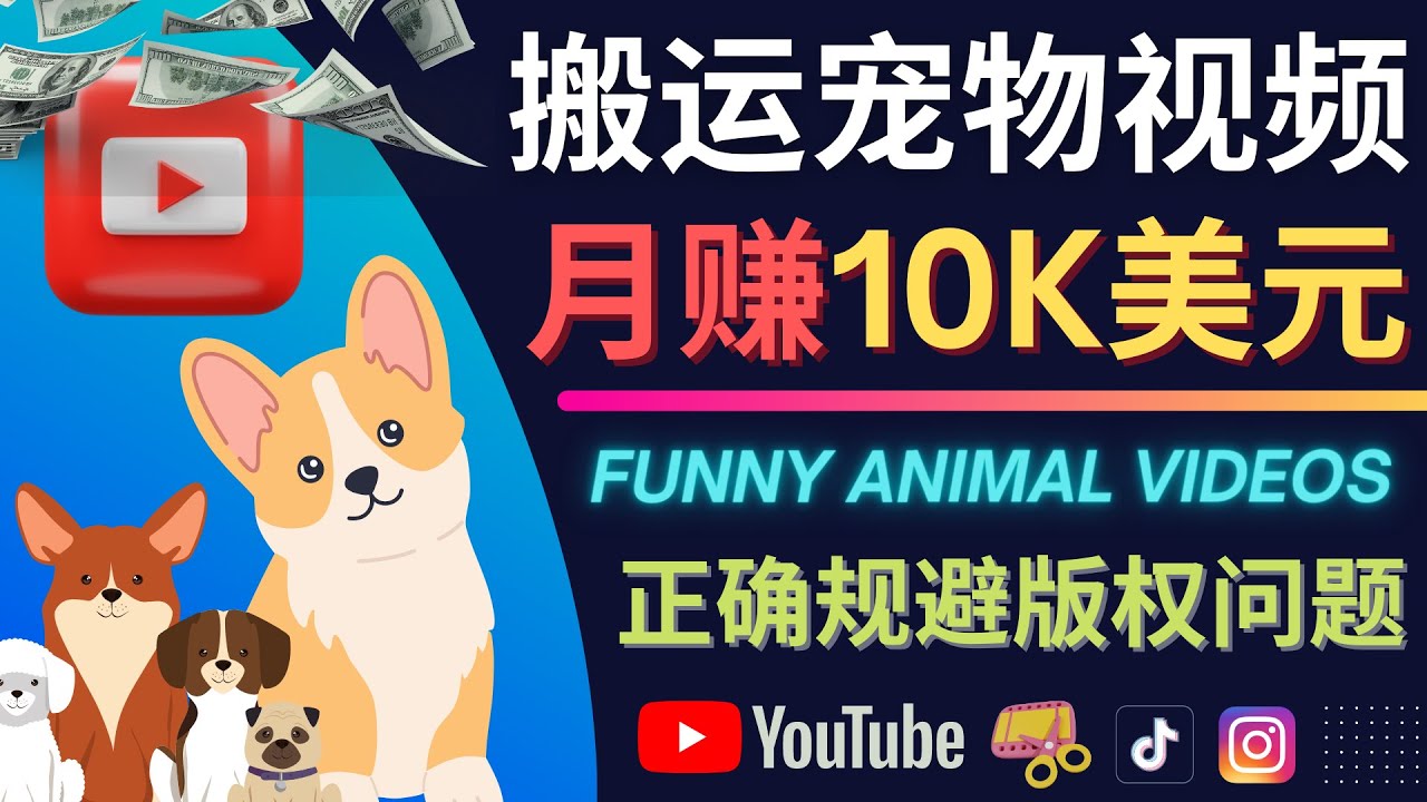 搬运TIKTOK视频到YouTube，并进行二次创作，月赚1万美元以上四海领钱-网创-知识付费-网创项目资源站-副业项目-创业项目-搞钱项目四海领钱