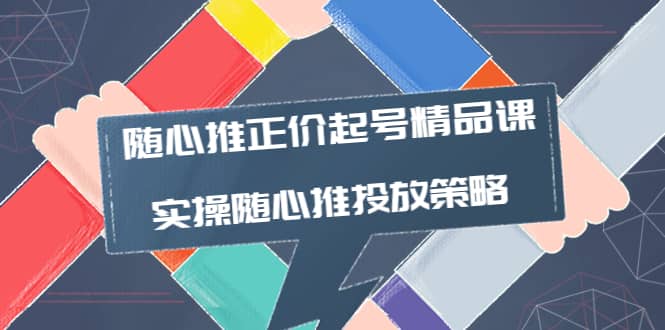 随心推正价起号精品课，实操随心推投放策略（5节课-价值298）四海领钱-网创-知识付费-网创项目资源站-副业项目-创业项目-搞钱项目四海领钱