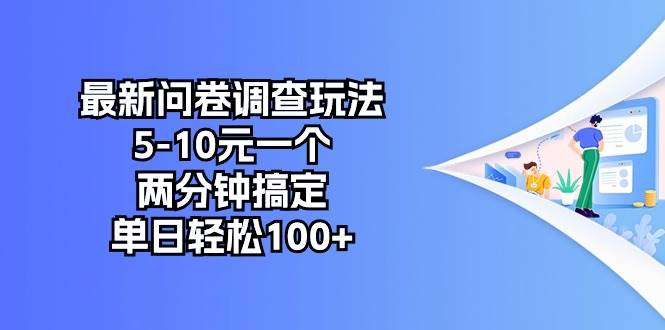最新问卷调查玩法，5-10元一个，两分钟搞定，单日轻松100+四海领钱-网创-知识付费-网创项目资源站-副业项目-创业项目-搞钱项目四海领钱