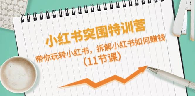 小红书突围特训营，带你玩转小红书，拆解小红书如何赚钱（11节课）四海领钱-网创-知识付费-网创项目资源站-副业项目-创业项目-搞钱项目四海领钱