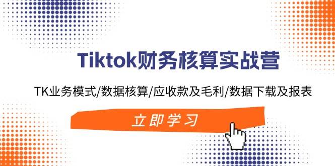 Tiktok财务核算实战营：TK业务模式/数据核算/应收款及毛利/数据下载及报表四海领钱-网创-知识付费-网创项目资源站-副业项目-创业项目-搞钱项目四海领钱