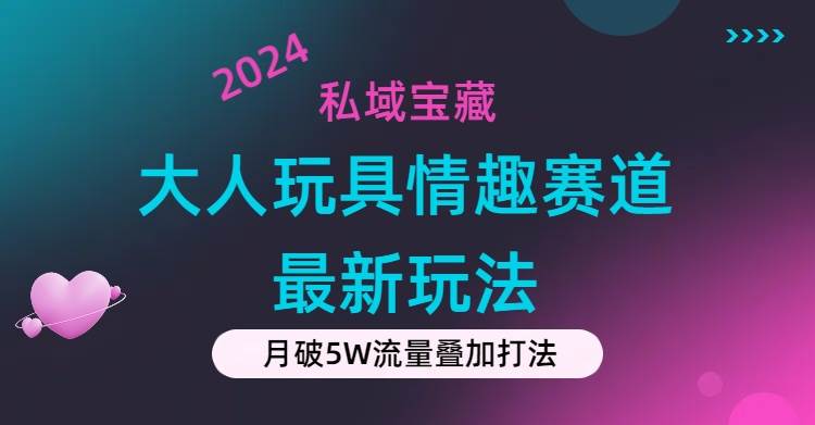 私域宝藏：大人玩具情趣赛道合规新玩法，零投入，私域超高流量成单率高四海领钱-网创-知识付费-网创项目资源站-副业项目-创业项目-搞钱项目四海领钱
