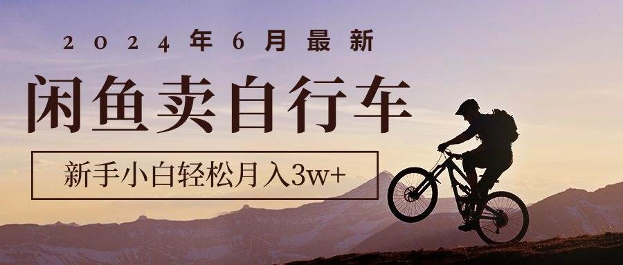 2024年6月最新闲鱼卖自行车，新手小白轻松月入3w+项目四海领钱-网创-知识付费-网创项目资源站-副业项目-创业项目-搞钱项目四海领钱