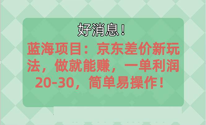 越早知道越能赚到钱的蓝海项目：京东大平台操作，一单利润20-30，简单…四海领钱-网创-知识付费-网创项目资源站-副业项目-创业项目-搞钱项目四海领钱