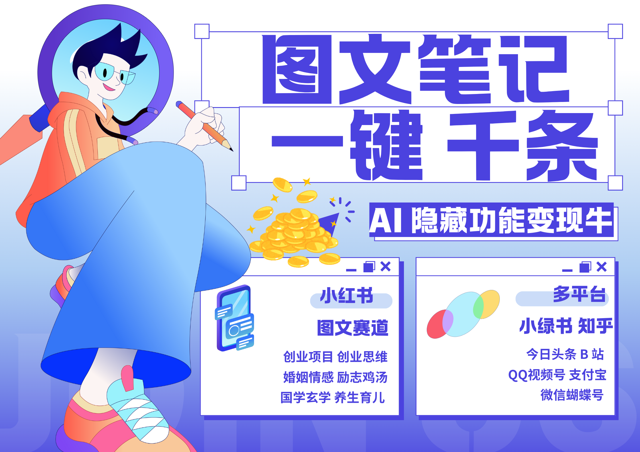 小红书小绿书 秒生图文一键千条 轻松变现3W+四海领钱-网创-知识付费-网创项目资源站-副业项目-创业项目-搞钱项目四海领钱