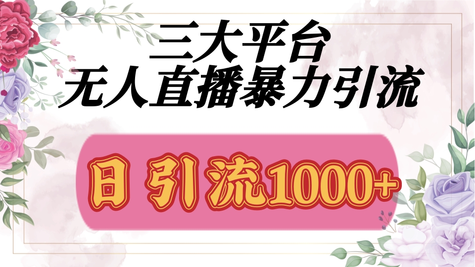 抖音，快手，视频号全平台通用，无人直播引流法，利用图片,模板,整套话术挂机全天支持矩阵操作，无限设备多开，超暴力引流，1000+高质量精准创业粉四海领钱-网创-知识付费-网创项目资源站-副业项目-创业项目-搞钱项目四海领钱
