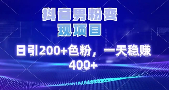 2025最新男粉项目 日引200 轻松月入2w+四海领钱-网创-知识付费-网创项目资源站-副业项目-创业项目-搞钱项目四海领钱