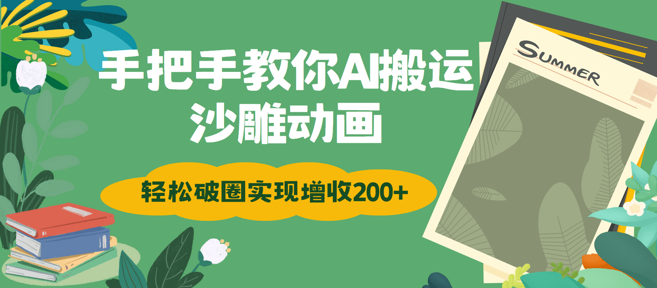 手把手教你用AI搬运沙雕动画轻松破圈实现增收200+四海领钱-网创-知识付费-网创项目资源站-副业项目-创业项目-搞钱项目四海领钱