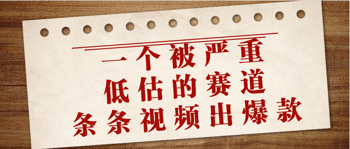 一个被严重低估的赛道，条条视频出爆款，一个月变现3万+四海领钱-网创-知识付费-网创项目资源站-副业项目-创业项目-搞钱项目四海领钱